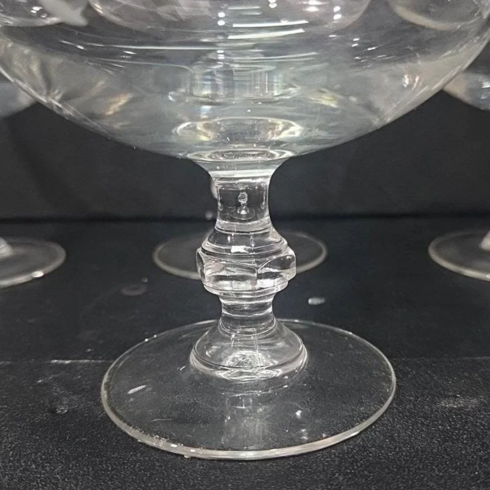 Princess House Heritage Dessert Dishes #507, Set of 4, Crystal‎ Confection Bowls